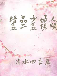 精品少妇人妻一区二区视频