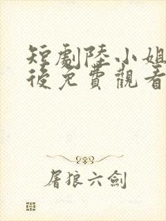 短剧陆小姐独美后免费观看