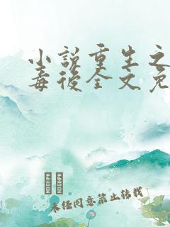 小说重生之将门毒后全文免费读