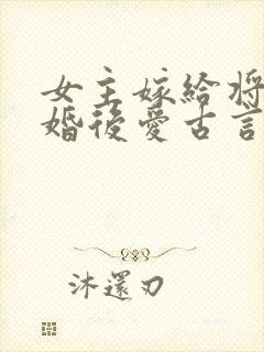 女主嫁给将军先婚后爱古言