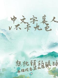 中文字幕人妻av不卡九色