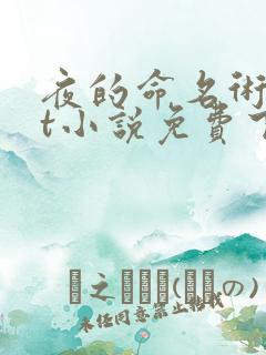 夜的命名术txt小说免费下载