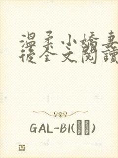 温柔小娇妻离婚后全文阅读