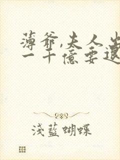 薄爷,夫人出价一千亿要退婚免费阅读全