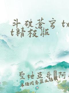 斗破苍穹 txt精校版
