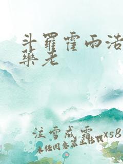 斗罗霍雨浩拜师药老