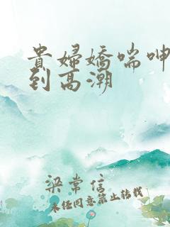 贵妇娇喘呻吟爽到高潮