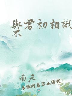 与君初相识好看不