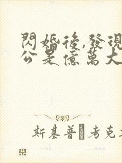 闪婚后,发现老公是亿万大佬免费完整版