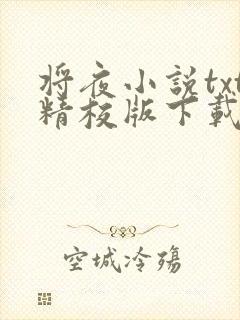 将夜小说txt精校版下载