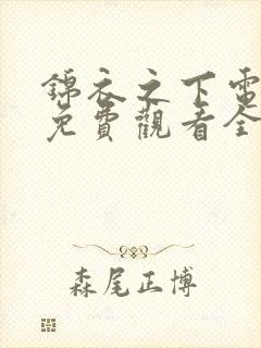锦衣之下电视剧免费观看全集在线 锦衣之下电视剧免费观看全集在线