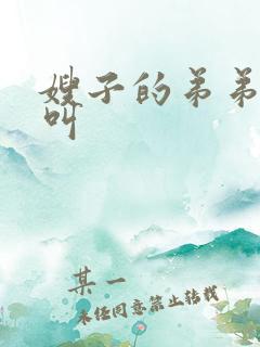 嫂子的弟弟怎么叫