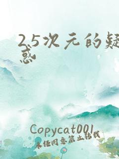 2.5次元的疑惑