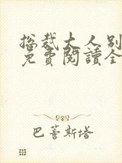 总裁大人别太坏免费阅读全文