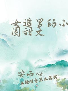 女追男的小说校园甜文