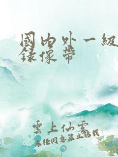 国内外一级黄色录像带