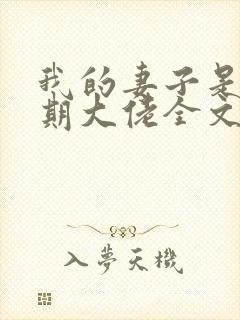 我的妻子是大乘期大佬全文免费