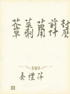 芥菜苗前封闭除草剂用什么安全