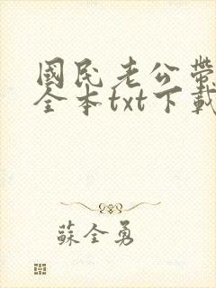 国民老公带回家全本txt下载