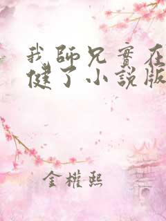 我师兄实在太稳健了小说版