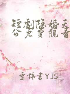 短剧隐婚天价老公免费观看