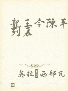 龙王令陈平章节列表