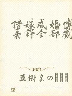 错嫁成婚傅宴礼秦舒全部剧集