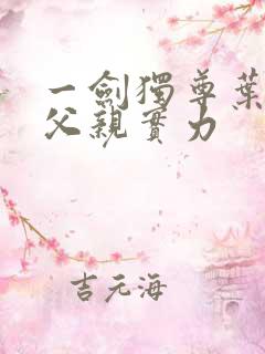 一剑独尊叶玄的父亲实力