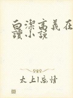 白洁高义在线阅读小说