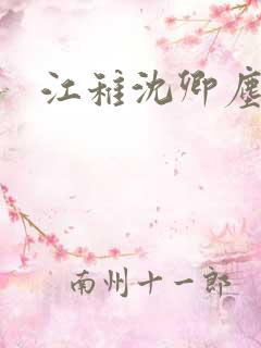 江稚沈卿尘小说