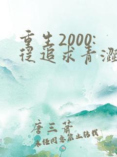 重生2000:从追求青涩校花同桌开始 痞子老妖