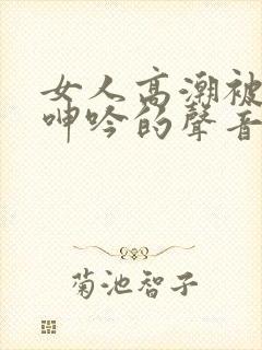 女人高潮被爽到呻吟的声音