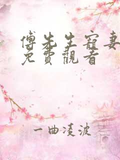 傅先生宠妻无度免费观看