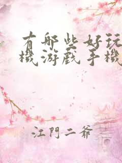 有哪些好玩的单机游戏手机