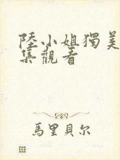 陆小姐独美后全集观看