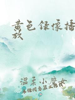 黄色录像播放播放