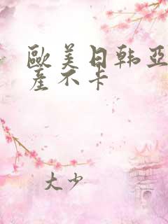 欧美日韩亚洲国产不卡