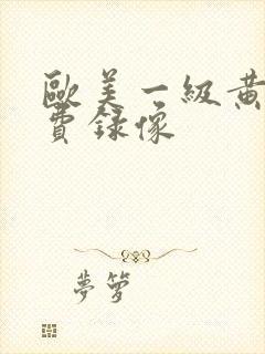 欧美一级黄色免费录像