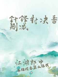 针锋对决番外未删减