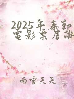 2025年春节电影票房排行榜