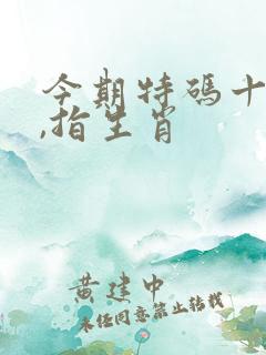 今期特码十盯开,指生肖