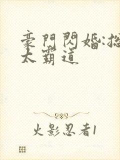 豪门闪婚:总裁太霸道