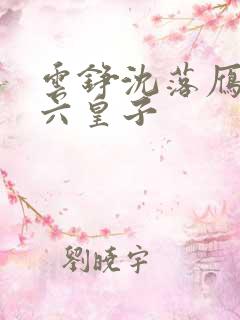 云铮沈落雁无敌六皇子