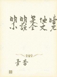 明明是他暗恋我小说全文免费阅读