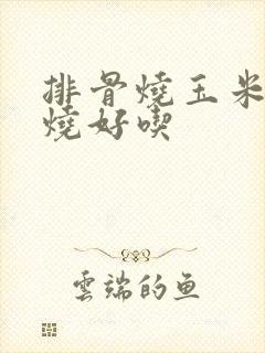 排骨烧玉米怎么烧好吃