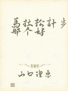 马拉松计步软件哪个好