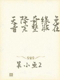 天降奇缘免费观看完整版在线全集