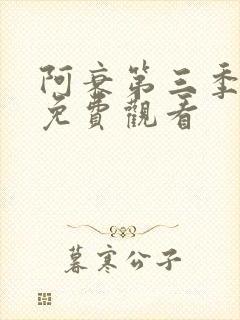 阿衰第三季全集免费观看