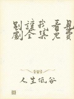 别让我看见电视剧全集免费