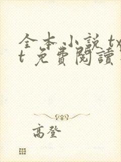全本小说 txt 免费阅读器